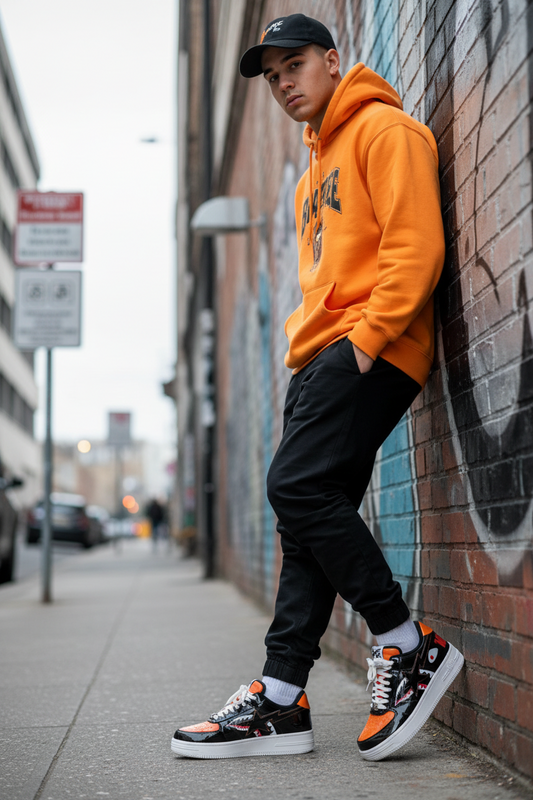 A Bathing Ape Bape Sta Low Shark Black. caballero