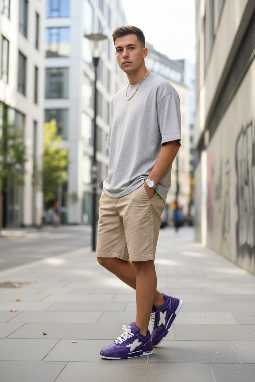 Louis Vuitton Skate Violet Purple caballero