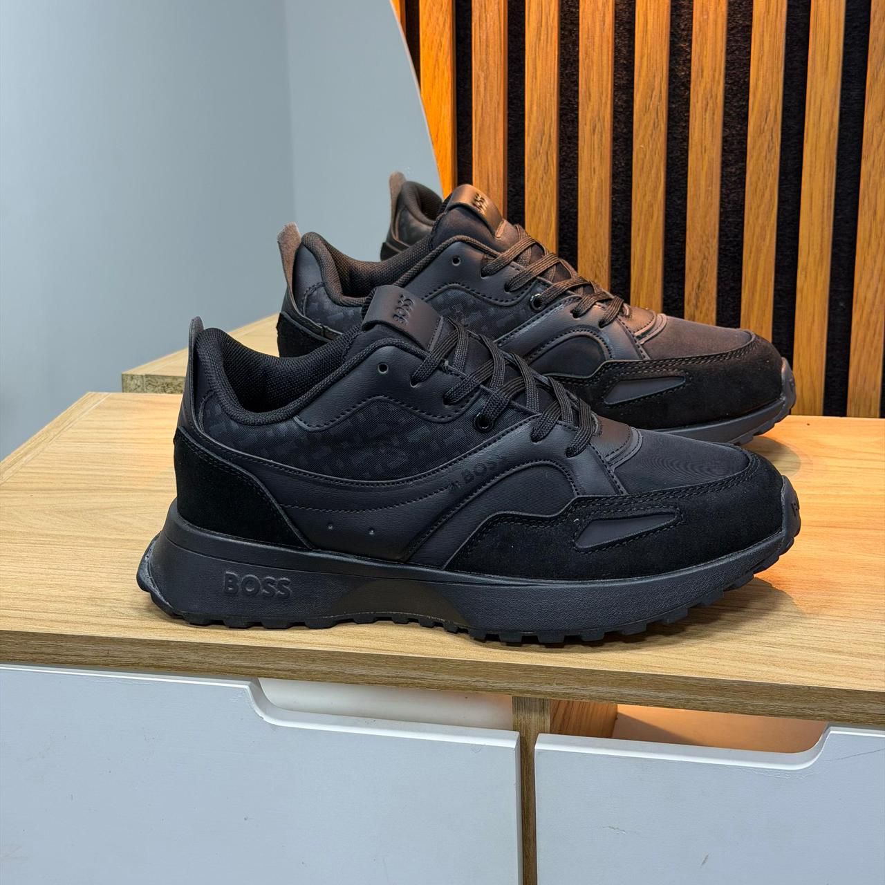BOSS Mens Jonah Run Sneakers caballero