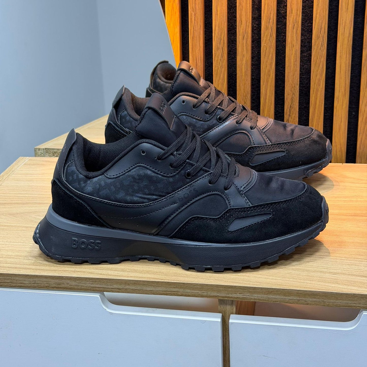 BOSS Mens Jonah Run Sneakers caballero