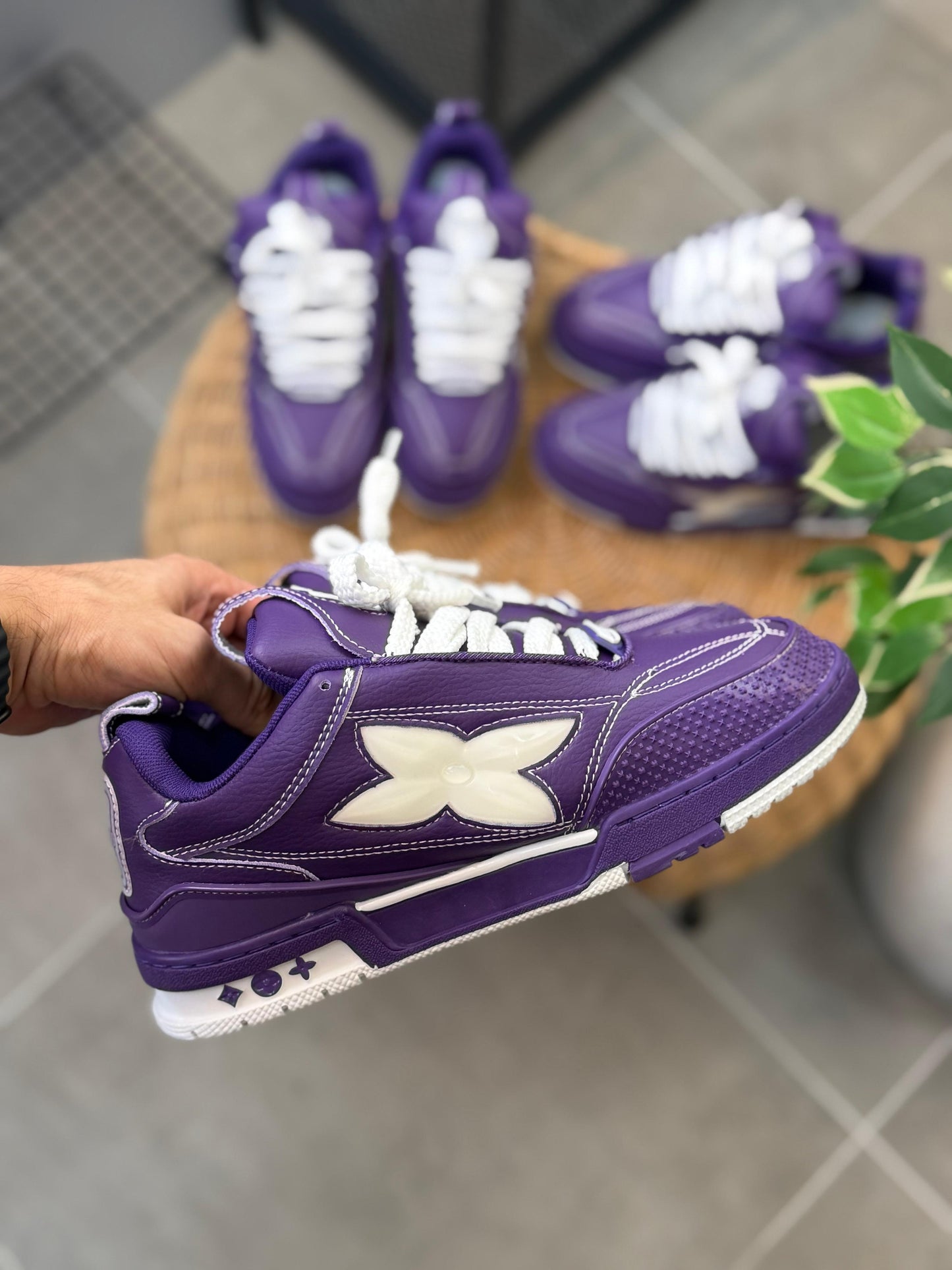 Louis Vuitton Skate Violet Purple caballero