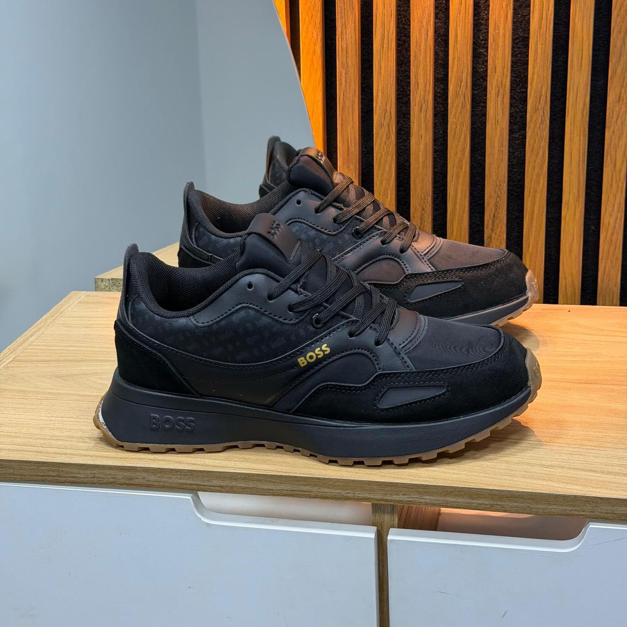 BOSS Mens Jonah Run Sneakers caballero