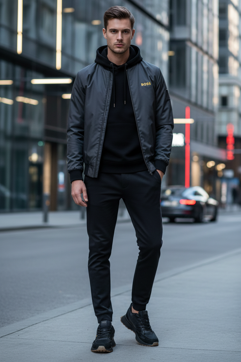 BOSS Mens Jonah Run Sneakers caballero